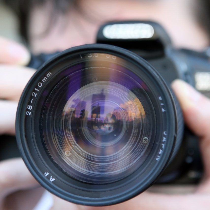 Appareil photo en gros plan